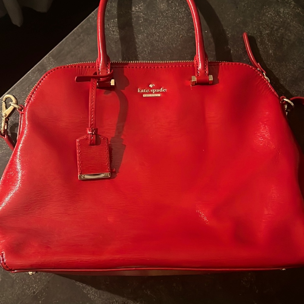 Beautiful patent leather Kate Spade shoulder bag